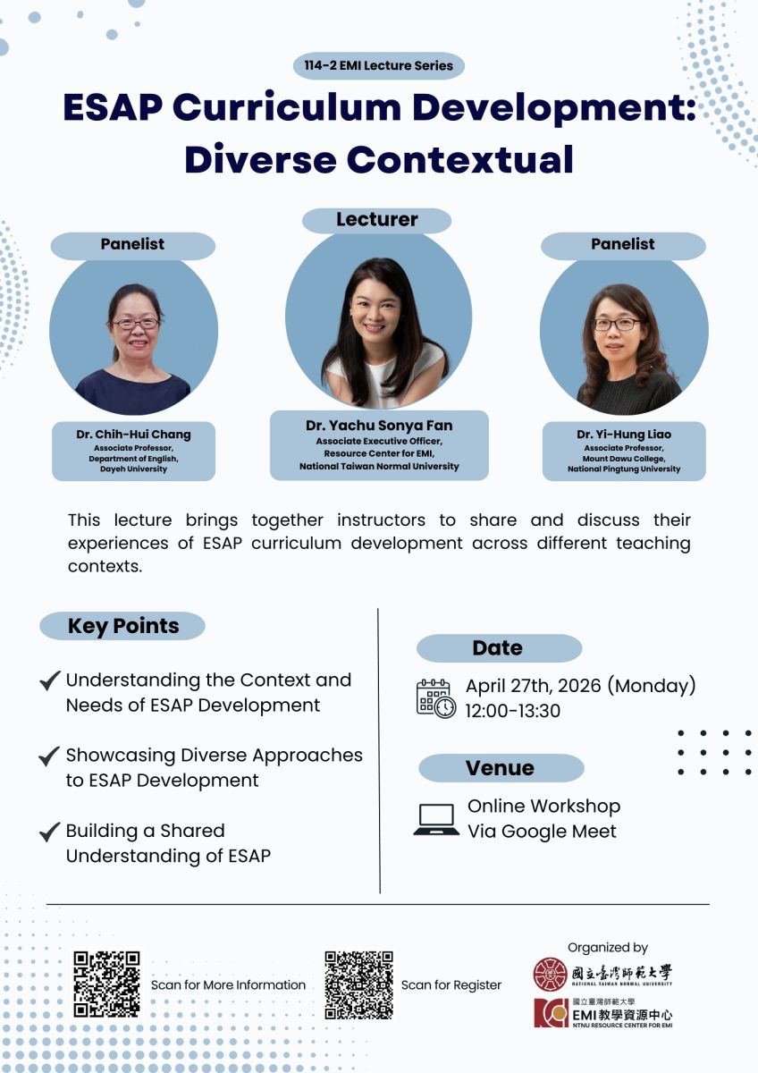 20260427 ESAP Curriculum Development Diverse Contextual