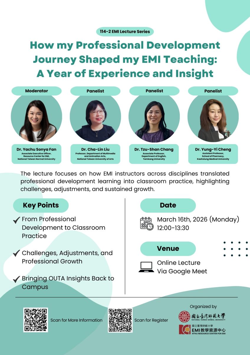 20260316 How my Professional Development Journey Shaped my EMI Teaching A Year of Experience and Insight