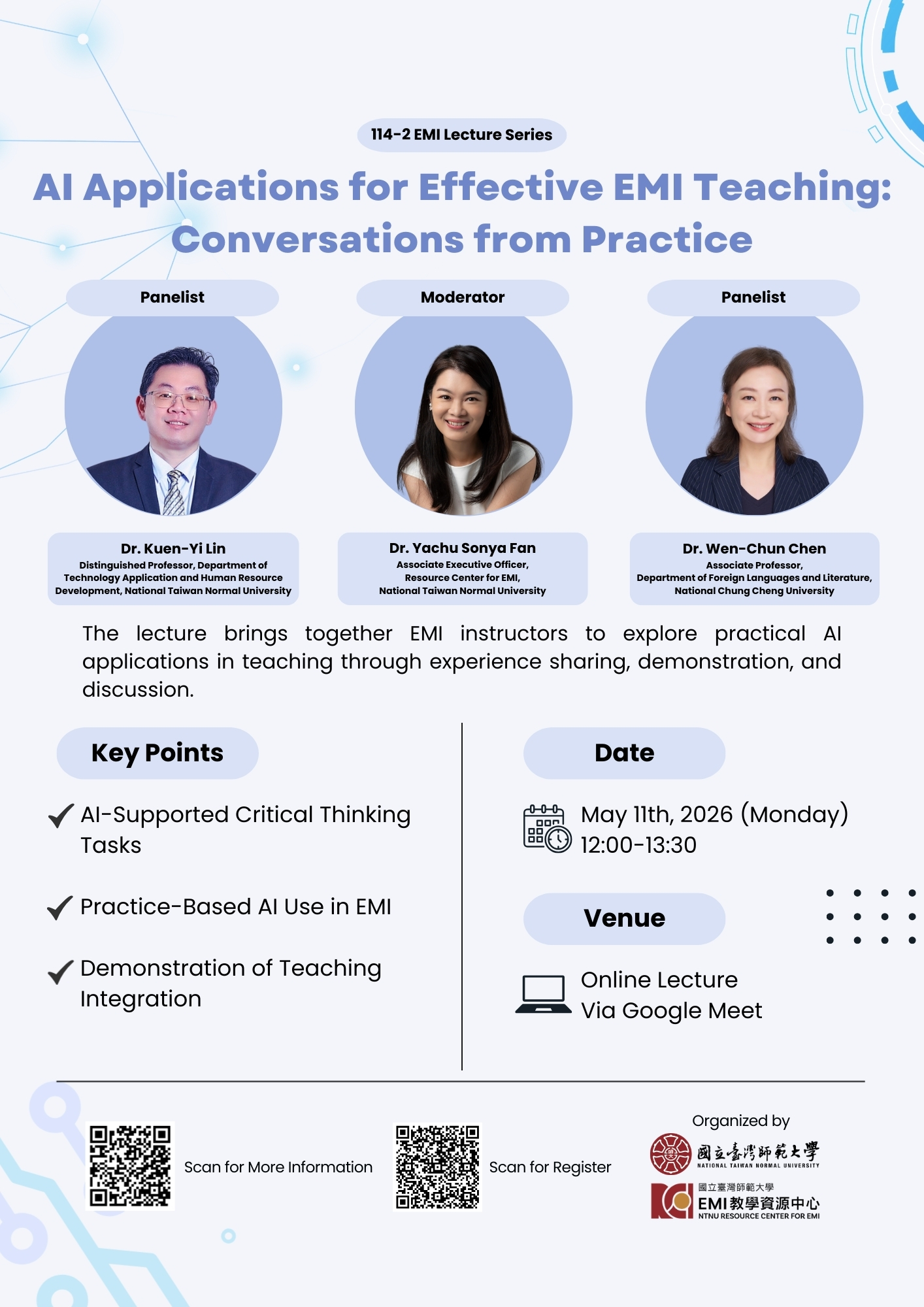 AI Applications for Effective EMI Teaching: Conversations from Practice