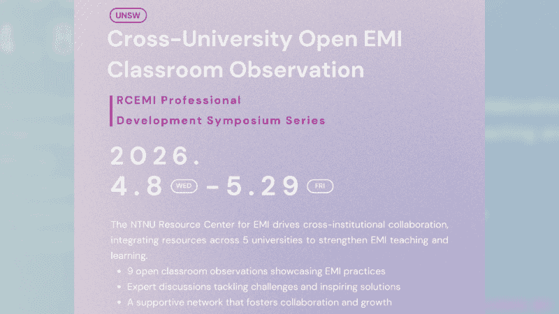 114-2 UNSW Cross-university Open EMI Classroom Observation