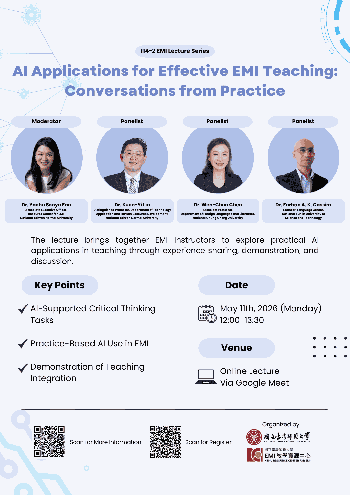 AI Applications for Effective EMI Teaching: Conversations from Practice